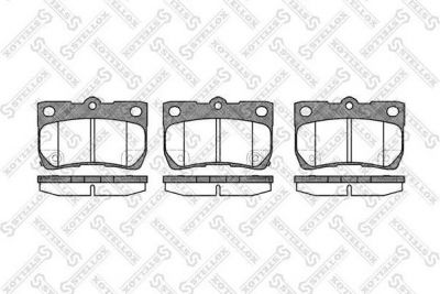 STELLOX КОМПЛЕКТ ТОРМОЗНЫХ КОЛОДОК, ДИСКОВЫЙ ТОРМОЗ (1192 002-SX)