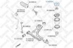 Stellox 12-73015-SX опора стойки амортизатора на CHEVROLET LACETTI (J200)