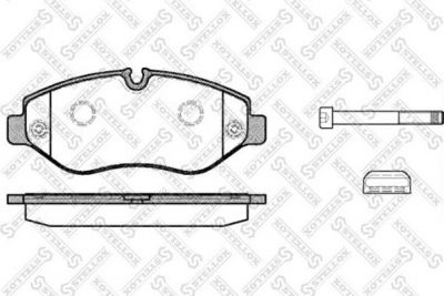 Stellox 1256 000L-SX комплект тормозных колодок, дисковый тормоз на MERCEDES-BENZ VIANO (W639)