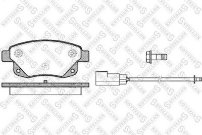 Stellox 1263 002L-SX комплект тормозных колодок, дисковый тормоз на FORD TRANSIT c бортовой платформой/ходовая часть