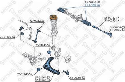 Stellox 14-17150-SX пыльник, рулевое управление на VW PASSAT Variant (3A5, 35I)