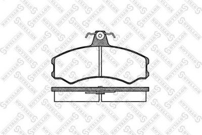 STELLOX КОМПЛЕКТ ТОРМОЗНЫХ КОЛОДОК, ДИСКОВЫЙ ТОРМОЗ (154 002-SX)
