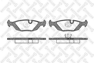 Stellox 166 000-SX комплект тормозных колодок, дисковый тормоз на 3 (E30)