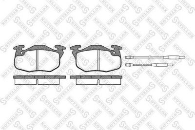 Stellox 203 034B-SX комплект тормозных колодок, дисковый тормоз на PEUGEOT 106 I (1A, 1C)