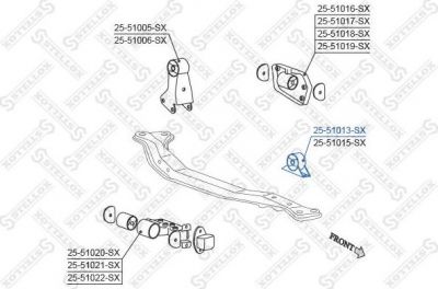 Stellox 25-51013-SX подвеска, двигатель на HYUNDAI ACCENT I (X-3)