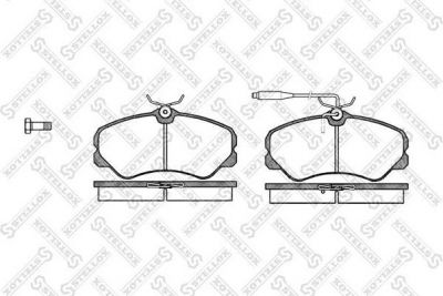 STELLOX КОМПЛЕКТ ТОРМОЗНЫХ КОЛОДОК, ДИСКОВЫЙ ТОРМОЗ (272 002-SX)