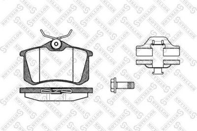 Stellox 274 003B-SX комплект тормозных колодок, дисковый тормоз на VW PASSAT Variant (3A5, 35I)