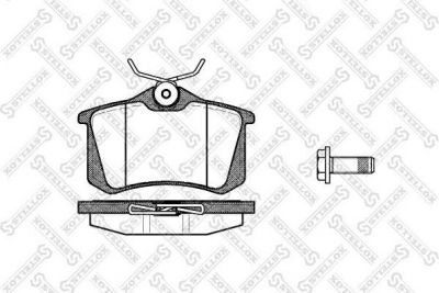 Stellox 274 005B-SX комплект тормозных колодок, дисковый тормоз на PEUGEOT PARTNER фургон (5)