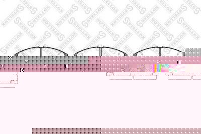 Stellox 284 002-SX комплект тормозных колодок, дисковый тормоз на MAZDA 626 III Station Wagon (GV)