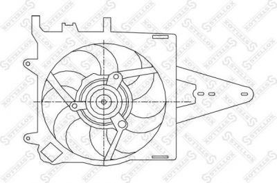 Stellox 29-99086-SX вентилятор, охлаждение двигателя на FIAT PALIO Weekend (178DX)