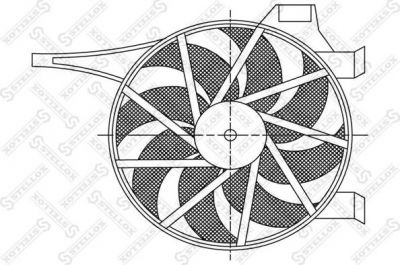 Stellox 29-99121-SX вентилятор, охлаждение двигателя на OPEL CORSA C фургон (F08, W5L)