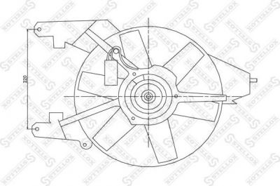 Stellox 29-99137-SX вентилятор, охлаждение двигателя на NISSAN MICRA III (K12)