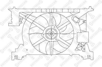 Stellox 29-99157-SX вентилятор, охлаждение двигателя на RENAULT AVANTIME (DE0_)