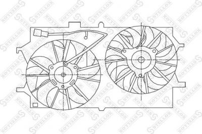 Stellox 29-99194-SX вентилятор, охлаждение двигателя на FORD FOCUS (DAW, DBW)