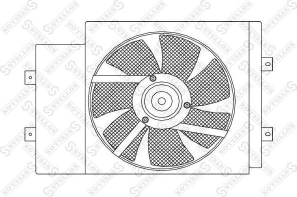 Stellox 29-99226-SX вентилятор, охлаждение двигателя на NISSAN MICRA II (K11)