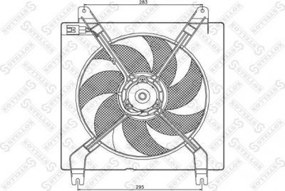 Stellox 29-99254-SX вентилятор, охлаждение двигателя на CHEVROLET LACETTI (J200)