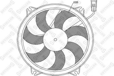 Stellox 29-99277-SX вентилятор, охлаждение двигателя на FIAT ULYSSE (179AX)