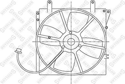 Stellox 29-99383-SX вентилятор, охлаждение двигателя на MAZDA 626 IV Hatchback (GE)