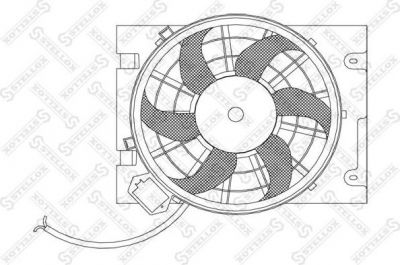 STELLOX 29-99265-SX_вентилятор охлаждения! Opel Astra/Zaf (2999265SX)