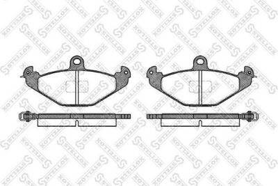 STELLOX КОМПЛЕКТ ТОРМОЗНЫХ КОЛОДОК, ДИСКОВЫЙ ТОРМОЗ (356 000B-SX)