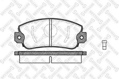 Stellox 383 002-SX комплект тормозных колодок, дисковый тормоз на FIAT UNO (146A/E)