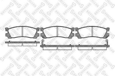 Stellox 410 002-SX комплект тормозных колодок, дисковый тормоз на MAZDA MPV I (LV)
