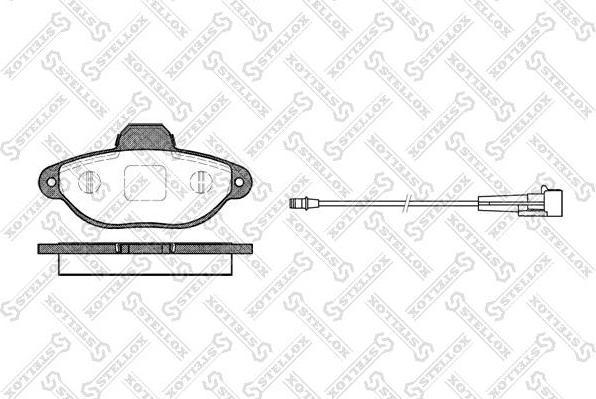 STELLOX КОМПЛЕКТ ТОРМОЗНЫХ КОЛОДОК, ДИСКОВЫЙ ТОРМОЗ (425 001B-SX)