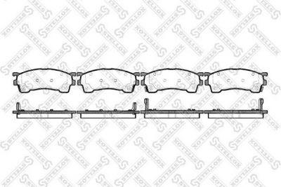 STELLOX КОМПЛЕКТ ТОРМОЗНЫХ КОЛОДОК, ДИСКОВЫЙ ТОРМОЗ (426 004-SX)