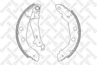 STELLOX 426 100-SX_4415.00614SBS колодки барабанные Nissan Primera, Renault Kangoo 1.2-2.0TD 96-02 (426 100-SX)