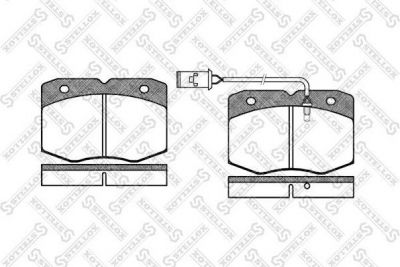 STELLOX КОМПЛЕКТ ТОРМОЗНЫХ КОЛОДОК, ДИСКОВЫЙ ТОРМОЗ (446 002-SX)