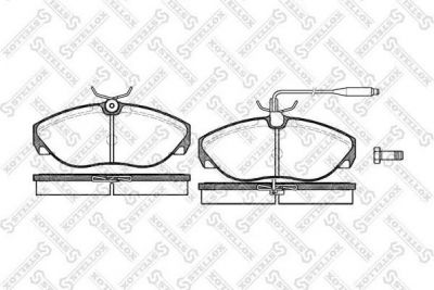 STELLOX КОМПЛЕКТ ТОРМОЗНЫХ КОЛОДОК, ДИСКОВЫЙ ТОРМОЗ (497 002B-SX)