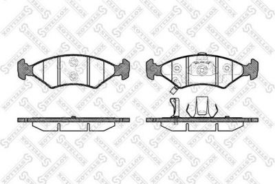 STELLOX КОМПЛЕКТ ТОРМОЗНЫХ КОЛОДОК, ДИСКОВЫЙ ТОРМОЗ (513 022B-SX)