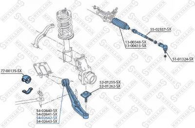 Stellox 54-02642-SX рычаг независимой подвески колеса, подвеска колеса на FIAT DUCATO Panorama (280)