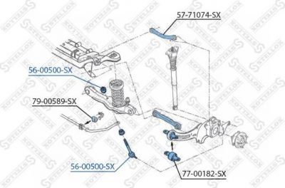 Stellox 56-00500-SX тяга / стойка, стабилизатор на FORD KUGA I