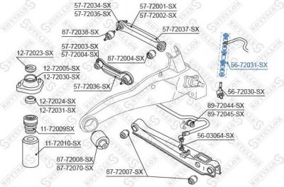 Stellox 56-72031-SX опора, стабилизатор на VOLVO V40 универсал (VW)