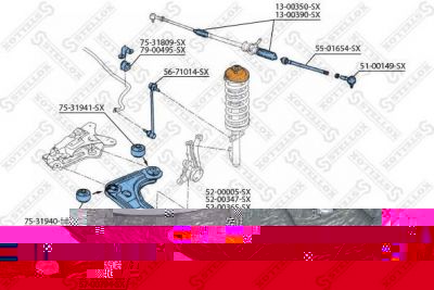 STELLOX Рычаг независимой подвески колеса, подвеска колеса (57-03504-SX)