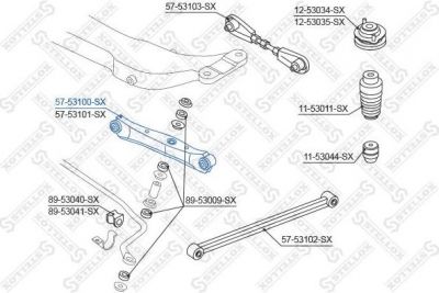 Stellox 57-53100-SX рычаг независимой подвески колеса, подвеска колеса на KIA SHUMA II (FB)