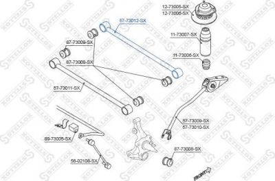 Stellox 57-73012-SX рычаг независимой подвески колеса, подвеска колеса на HYUNDAI SONATA IV (EF)