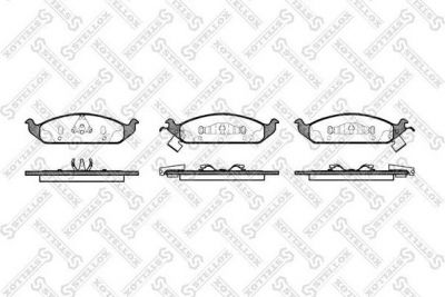 STELLOX КОМПЛЕКТ ТОРМОЗНЫХ КОЛОДОК, ДИСКОВЫЙ ТОРМОЗ (581 002B-SX)