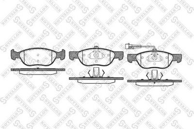 STELLOX КОМПЛЕКТ ТОРМОЗНЫХ КОЛОДОК, ДИСКОВЫЙ ТОРМОЗ (598 011B-SX)