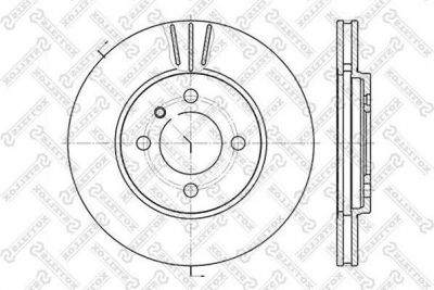 Stellox 6020-1509V-SX тормозной диск на 3 (E30)