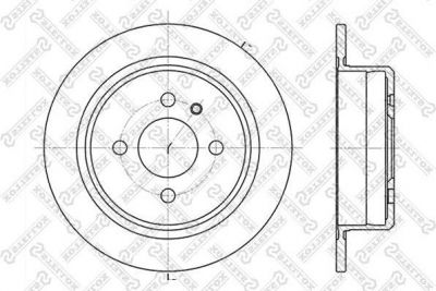 Stellox 6020-1510-SX тормозной диск на 3 (E30)