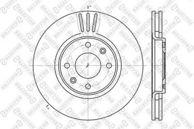 Stellox 6020-1927V-SX тормозной диск на CITROEN BERLINGO (B9)