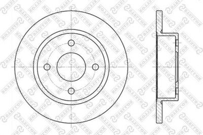 Stellox 6020-2237-SX тормозной диск на NISSAN MICRA II (K11)