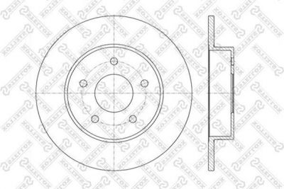 Stellox 6020-2257-SX тормозной диск на NISSAN PRIMERA Hatchback (P12)