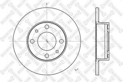 Stellox 6020-2302-SX тормозной диск на FIAT UNO (146A/E)