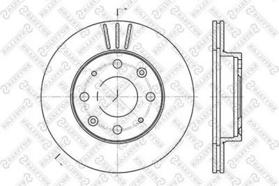 Stellox 6020-2605V-SX тормозной диск на HONDA CIVIC I Shuttle (AN, AR)