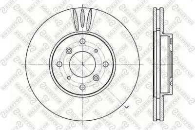 Stellox 6020-2625V-SX тормозной диск на HONDA ACCORD VI (CG, CK)