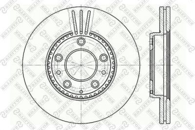 Stellox 6020-3245V-SX тормозной диск на MAZDA 6 (GG)