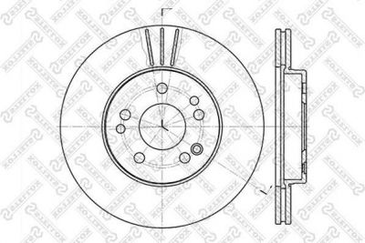 Stellox 6020-3308V-SX тормозной диск на MERCEDES-BENZ 190 (W201)